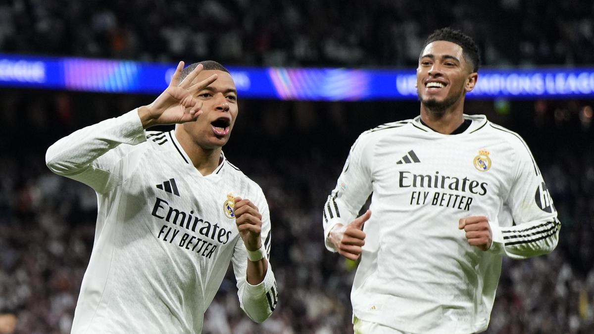 Champions League 2024-25: Mbappe hat-trick guides Real Madrid past Manchester City to round of 16