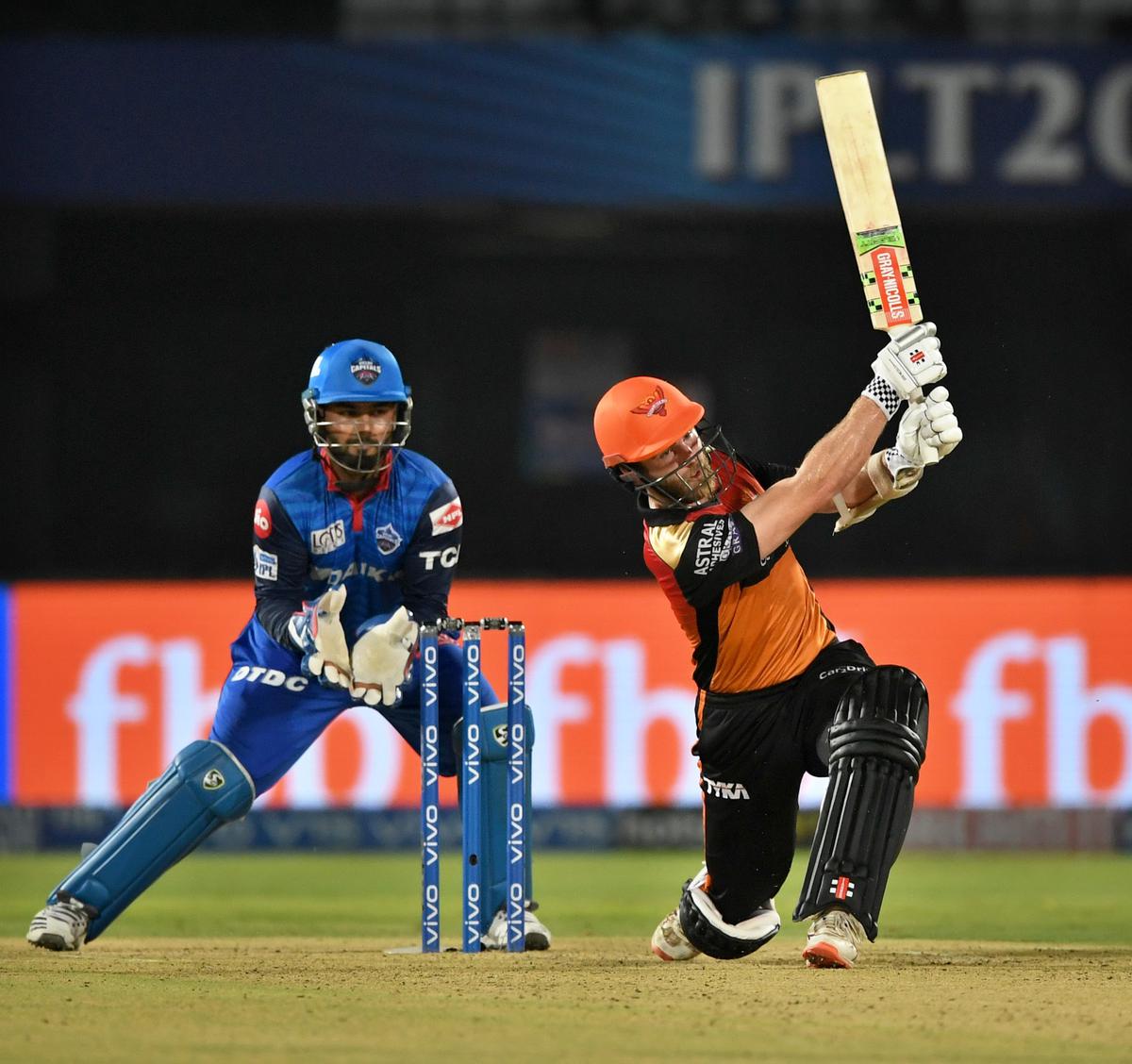 Kane Williamson in action for Sunrisers Hyderabad in the Indian Premier League.