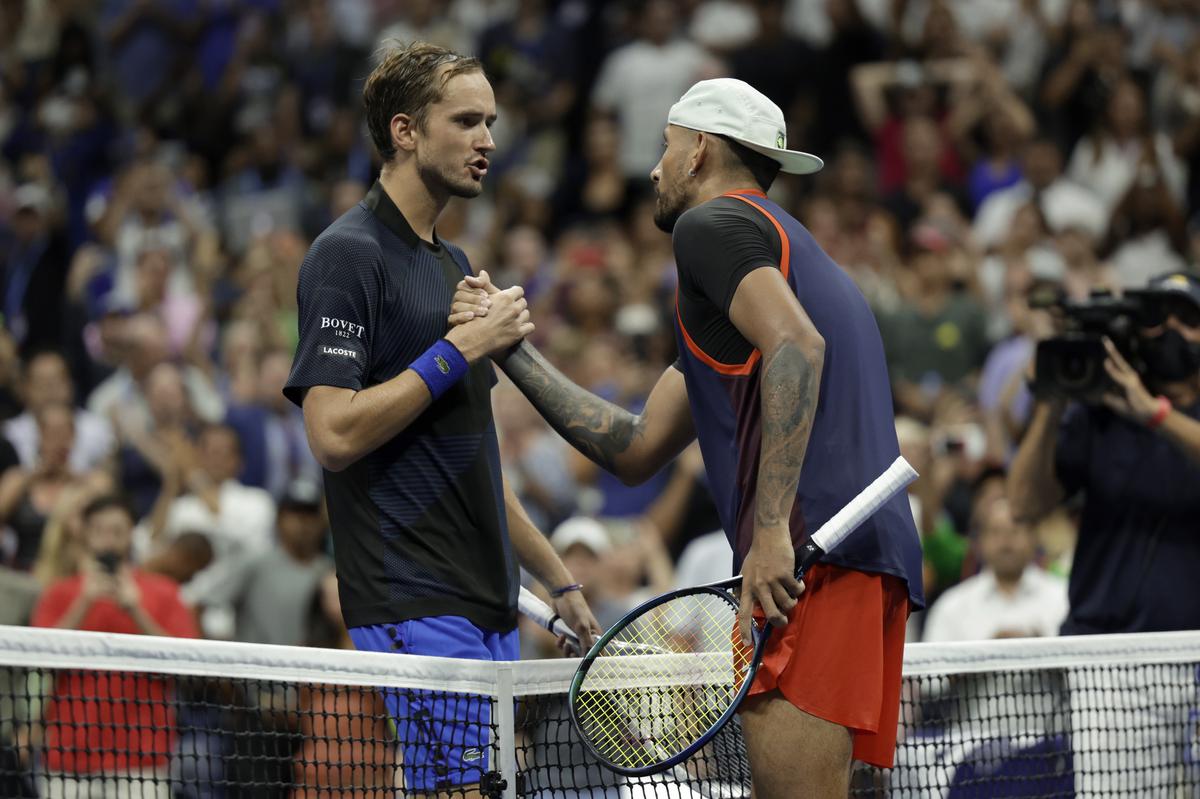 Kyrgios played like Nadal, Djokovic, says Medvedev after US Open loss