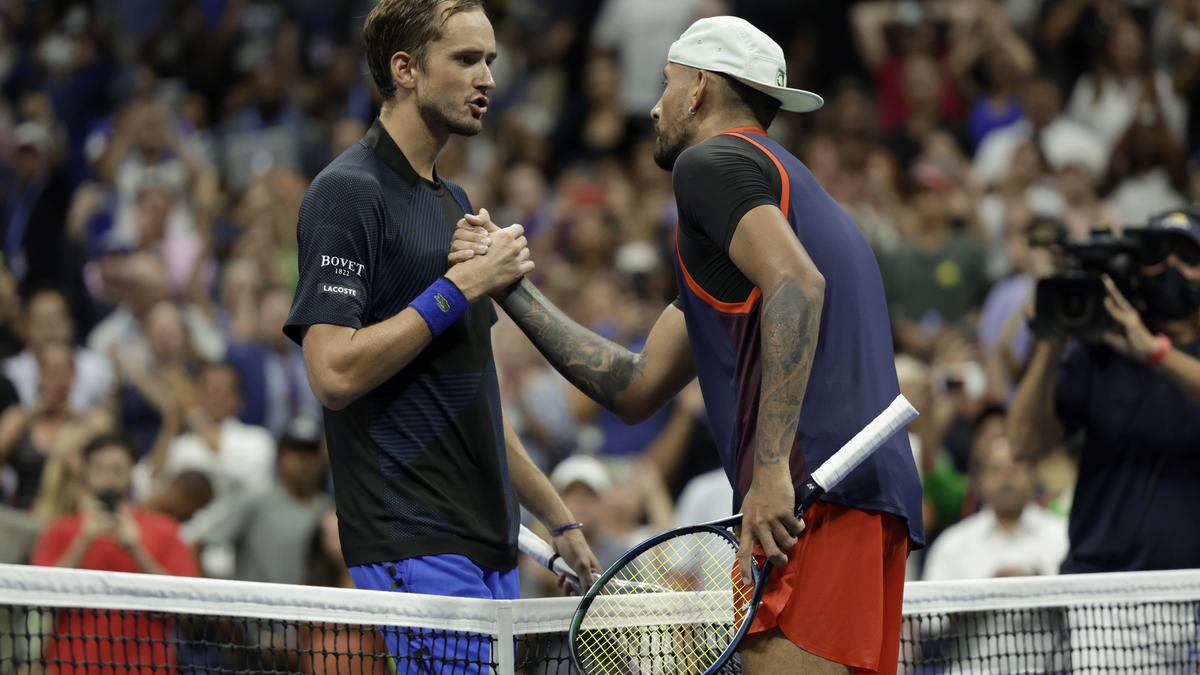 Kyrgios played like Nadal, Djokovic, says Medvedev after US Open loss
