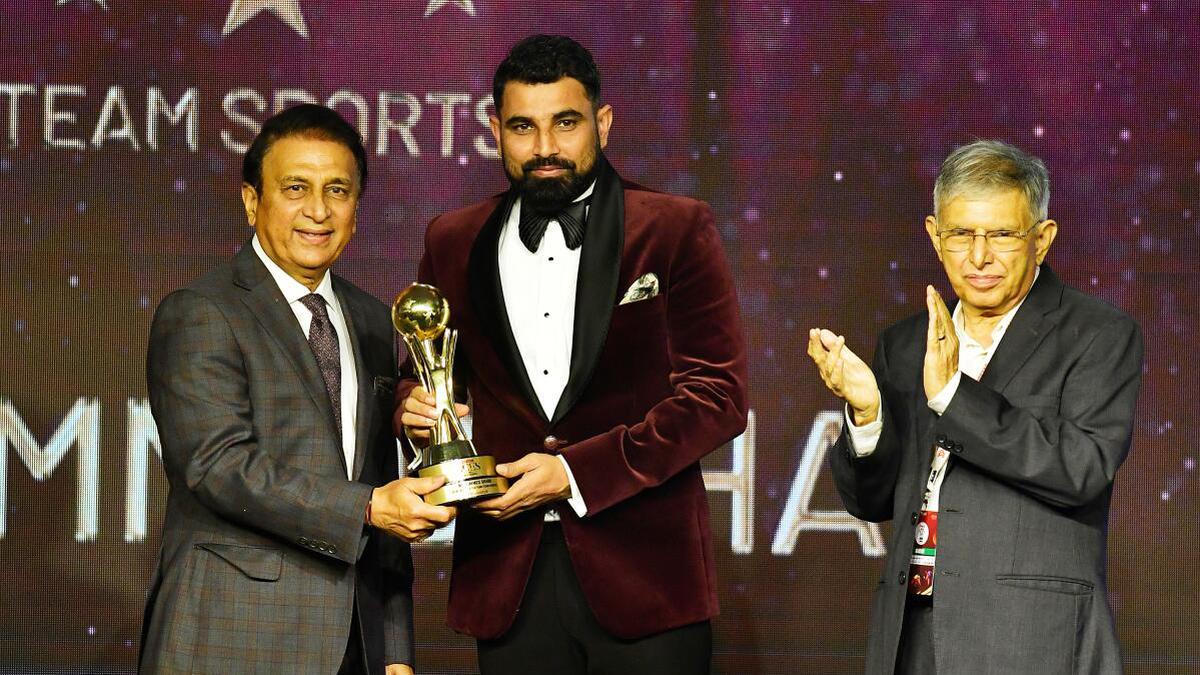 Mohammed Shami wins Sportsman of the Year (Team Sports) at Sportstar Aces Awards 2024