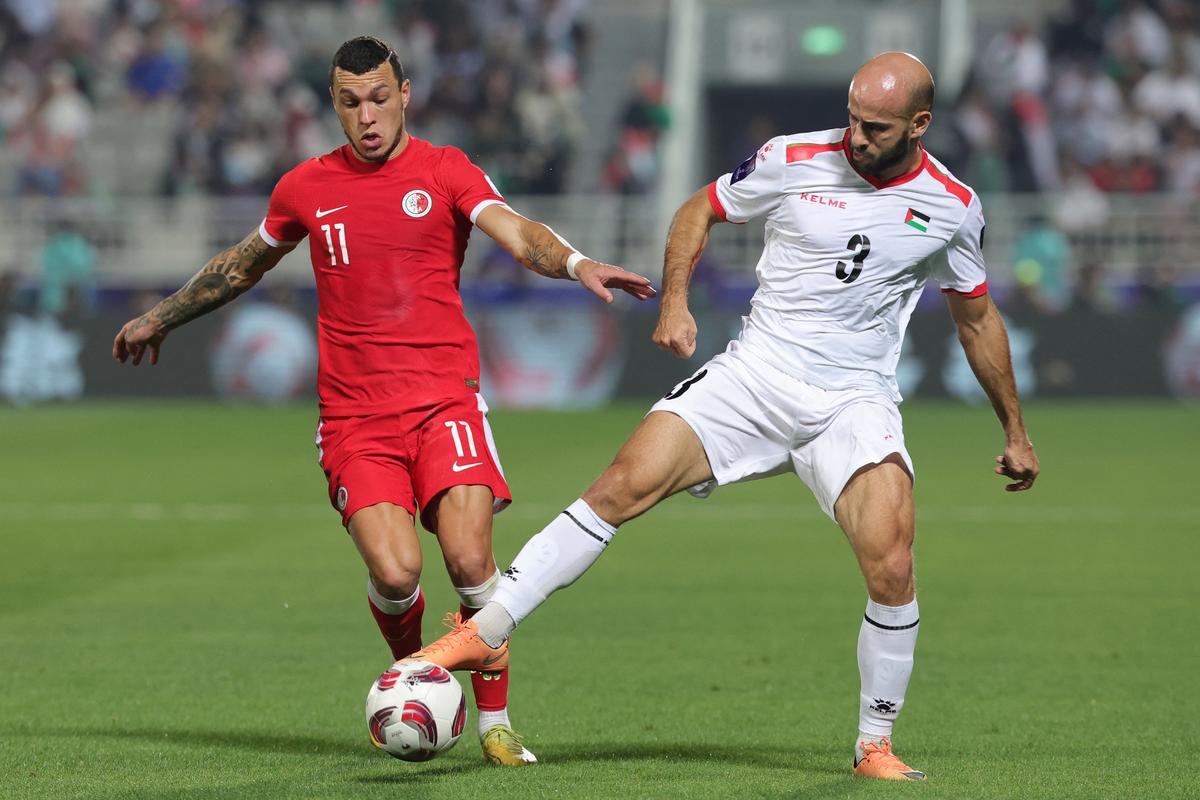 Rashid en action lors de la Coupe d'Asie de l'AFC 2023.