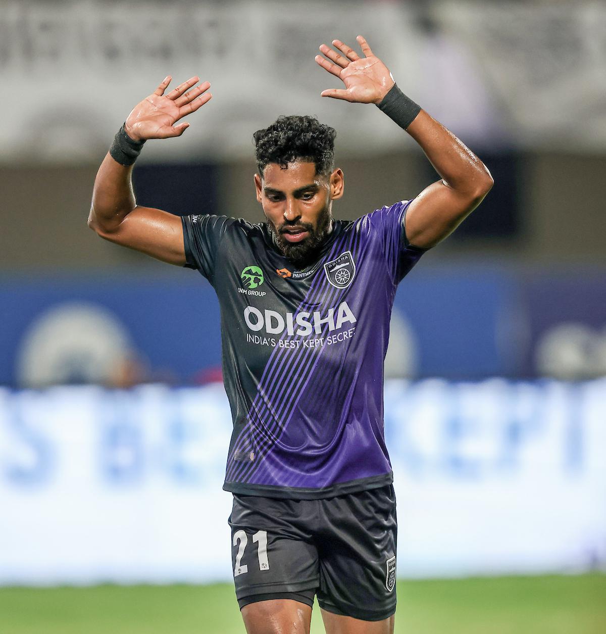 Roy Krishna, who had previously played for Mohun Bagan, had a muted celebration after his goal against the Mariners in the semifinal.