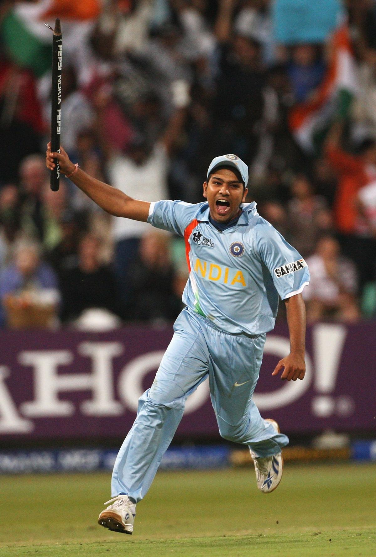 A young Rohit Sharma during the 2007 T20 World Cup.