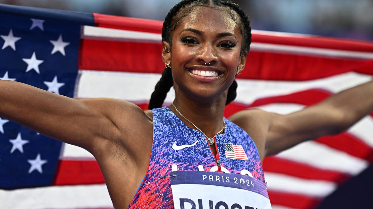 Paris 2024 Olympics: United States’ Masai Russell wins women’s 100m hurdles