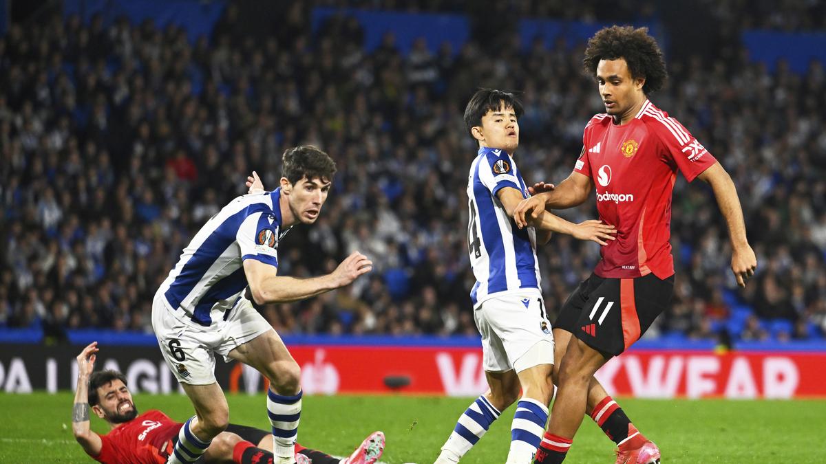 UEFA Europa League 2024-25: Real Sociedad holds Manchester United to 1-1 draw in Round of 16 first leg