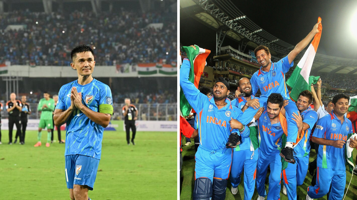 Sunil Chhetri and Sachin Tendulkar have many parallels in their careers but their swansong proved to be quite contrasting.