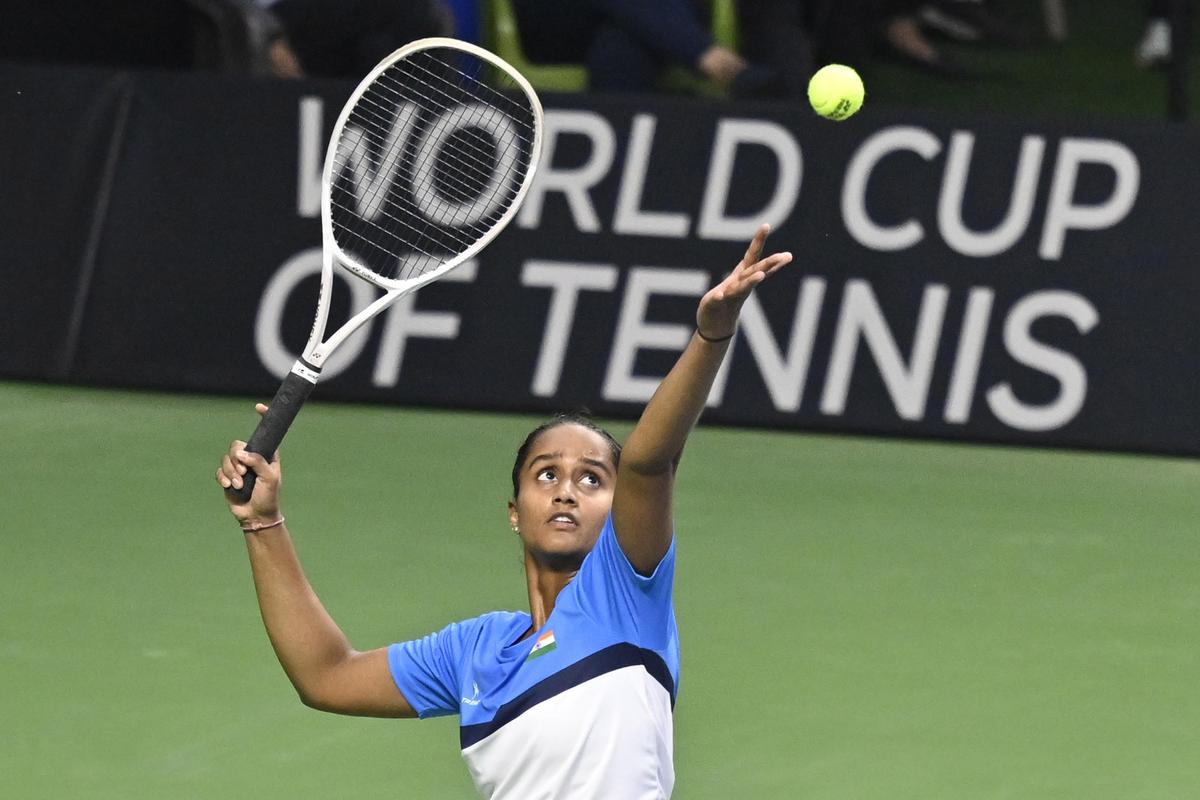 Billie Jean King Cup: India’s hopes hang in balance on rain-affected Day One of Asia/Oceania Group I tie  Rains and a tenacious fightback from Sahaja Yamalapalli kept India’s hopes in balance, trailing 1-0 against Thailand in its opening tie of the Billie Jean King Asia/Oceania Group I when play was called off late on Tuesday night.The start was delayed by more than three hours due to heavy rains and a persistent drizzle before a returning downpour forced the players off court with Sahaja trailing 3-4 against Patcharin Cheapchandej in the decider. The India No. 2 and World No. 384 kept the host in with a chance to level the tie after Vaishnavi Adkar faltered under the weight of expectations, unforced errors and an opponent who came out all guns blazing, going down in straight sets to Anchisa Chanta in the opening match.The match went with the serve for the first few games before Patcharin found the break to lead 4-2 in the first set. But a series of double faults and wayward forehands saw the Thai take the first set 6-4. A couple of close calls for both players kept the match in balance but Sahaja used her pace and powerful returns to wrap up the second set 6-1 and take the game into the decider before play was disrupted. Barring a fighting third game, where Vaishnavi saved two break points but also wasted five game points, the first set was a one-sided affair. 
                                                            | Photo Credit: 
                                SHIV KUMAR PUSHPAKAR
                            

                            Barring a fighting third game, where Vaishnavi saved two break points but also wasted five game points, the first set was a one-sided affair. 
                                                            | Photo Credit: 
                                SHIV KUMAR PUSHPAKAR
                                                    Earlier, India’s recently crowned top-ranked singles player Vaishnavi, 73 places above Anchisa at 383, lost 1-6, 3-6 at the DLTA Stadium under lights. The 21-year-old Adkar was guilty of several unforced errors and was more reactive than proactive, the result decided more by her opponent’s winners or errors.Barring a fighting third game, where she saved two break points but also wasted five game points, the first set was a one-sided affair. She pushed a backhand wide and trailed 0-1 in just 23 minutes. She began the second set on a brighter note, breaking Anchisa in the opening game but lost her service immediately after and handed over the advantage to again trail 1-4.In other ties, Priska Madelyn Nugroho and Janice Tjen won their respective singles matches to give Indonesia an unbeatable 2-0 lead against New Zealand, while Korea sealed the tie 3-0 winning all its singles matches against Mongolia without dropping a game.
The results:

India vs Thailand: Anchisa Chanta (Tha) bt Vaishnavi Adkar (Ind) 6-1, 6-3; Sahaja Yamalapalli (Ind) vs Patcharin Cheapchandej (Tha) 4-6, 6-1, 3-4 suspended

Indonesia bt New Zealand: Priska Madelyn Nugroho (Ina) bt Aishi Das (NZ) 6-4, 6-1; Janice Tjen (Ina) bt Monique Barry (NZ) 6-3, 6-1; Monique Barry/Erin Routliffe (NZ) vs Priska Madelyn Nugroho/Aldila Sutjiadi (Ina) 1-1 suspended

Korea bt Mogolia 3-0: Dayeon Back (Kor) bt Khongorzul Aldarkhishig (Mgl) 6-0, 6-0; Sohyun Park (Kor) bt Jargal Altansarnai (Mgl) 6-0, 6-0; Bo Yougn Jeong/Eunhye Lee (Kor) bt Khongorzul Aldarkhishig/Anu-Vjin Gantor (Mgl) 6-0, 6-0.
Published on Apr 07, 2026  #Billie #Jean #King #Cup #Indias #hopes #hang #balance #rainaffected #Day #AsiaOceania #Group #tie