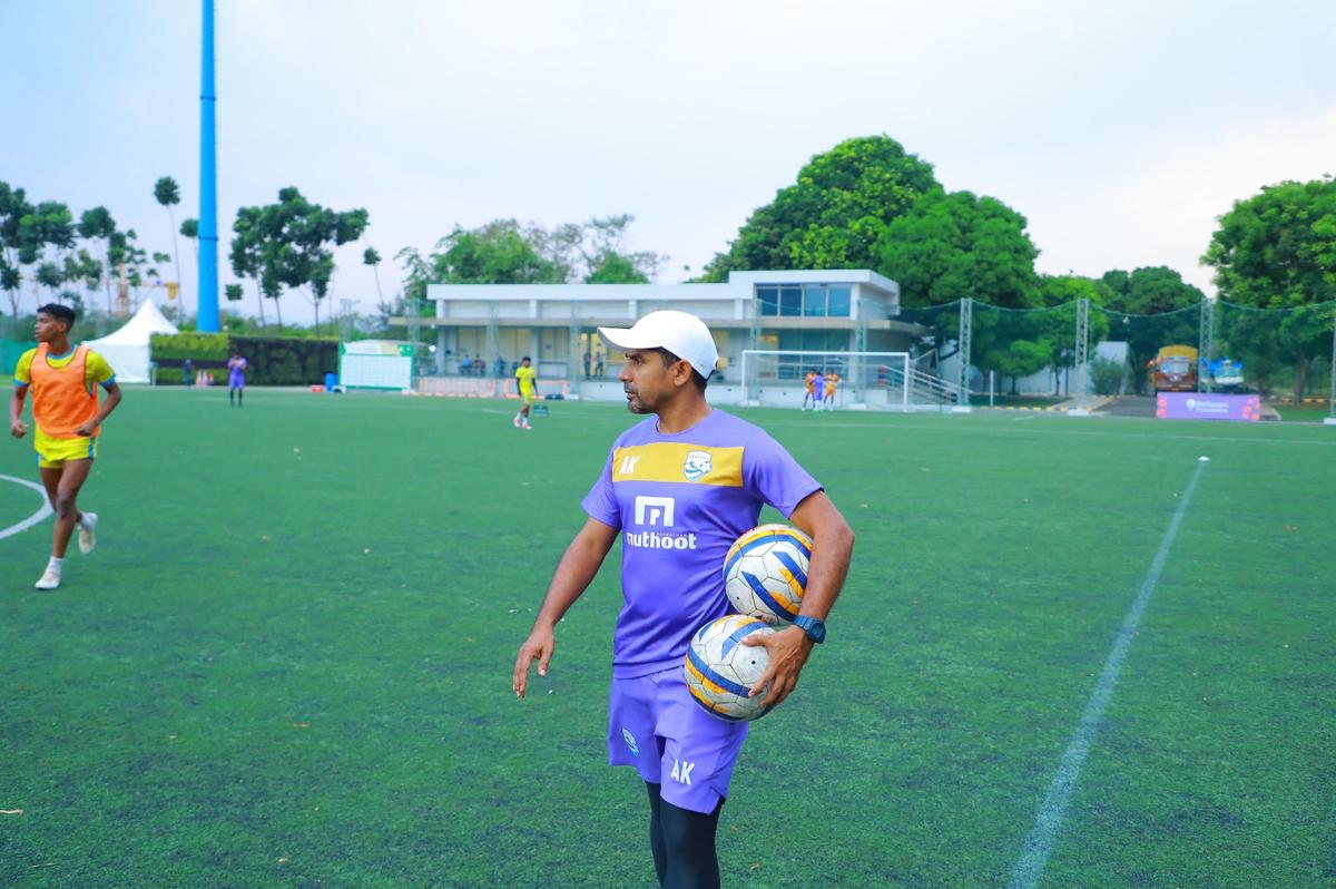 Anees oversees a training session