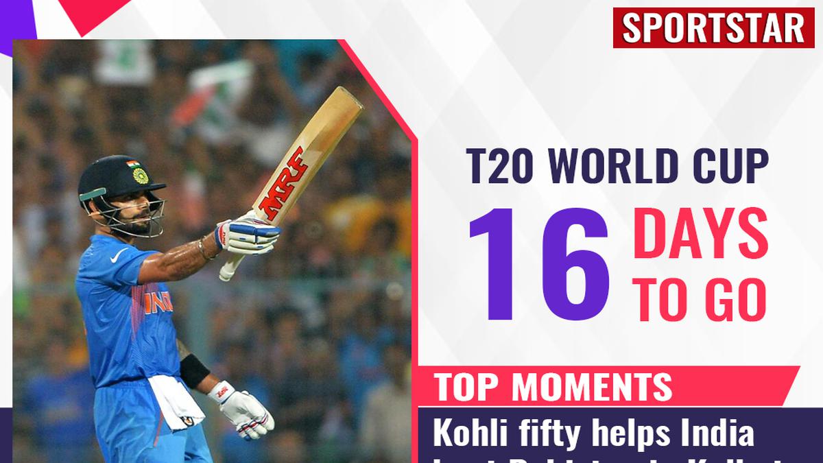 T20 World Cup, 16 days to go: Top moments - Virat Kohli fifty guides India to six-wicket win vs Pakistan at Eden Gardens