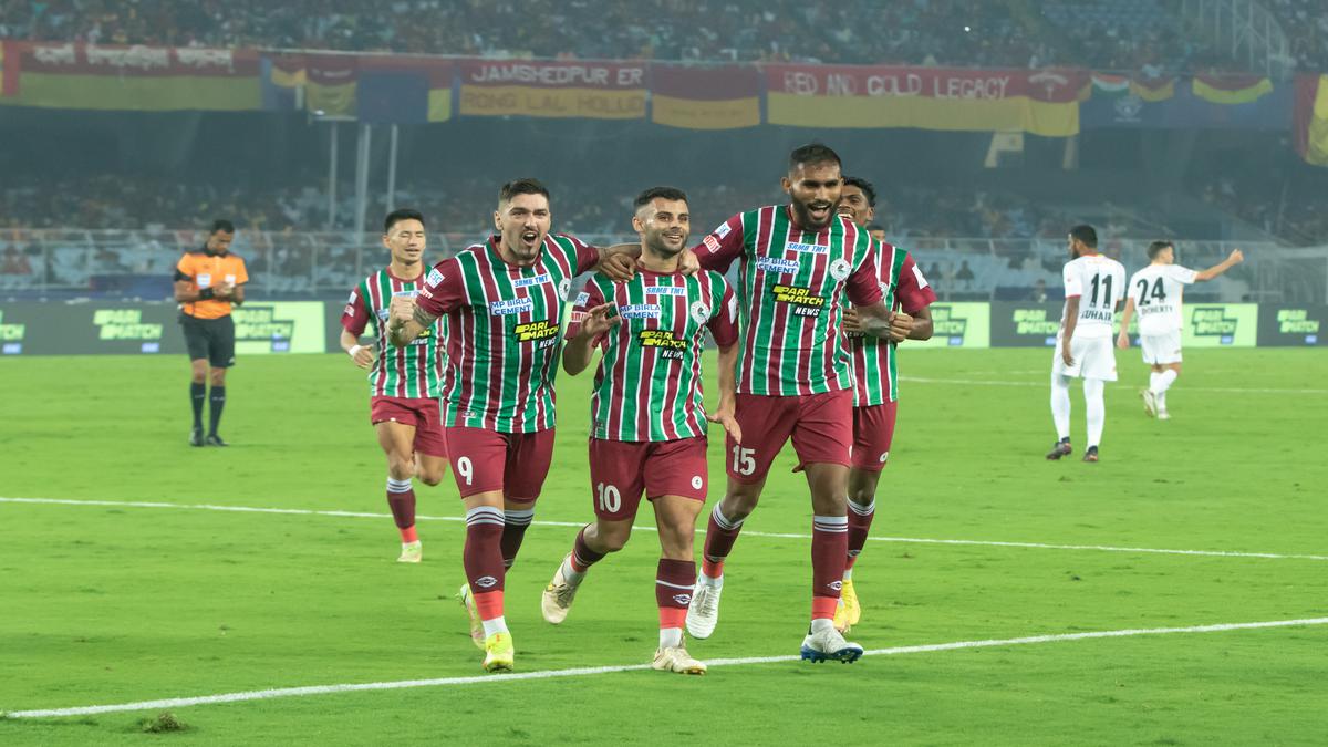 WATCH: Boumous celebrates Kolkata derby goal with fans at Salt Lake Stadium, ATKMB 2-0 EBFC Highlights