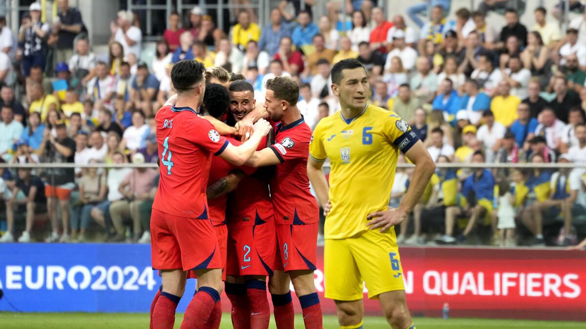 England salvages 1-1 draw against Ukraine in Euro qualifier