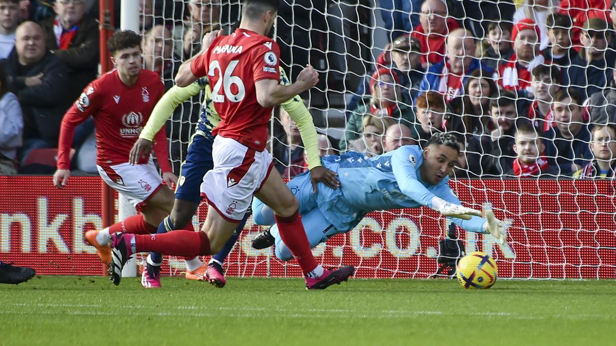 Keylor Navas stars on Premier League debut as Nottingham Forest beats Leeds United