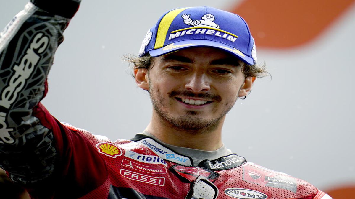 Moto GP: Bagnaia sets lap record to claim pole at Aragon Grand Prix ...