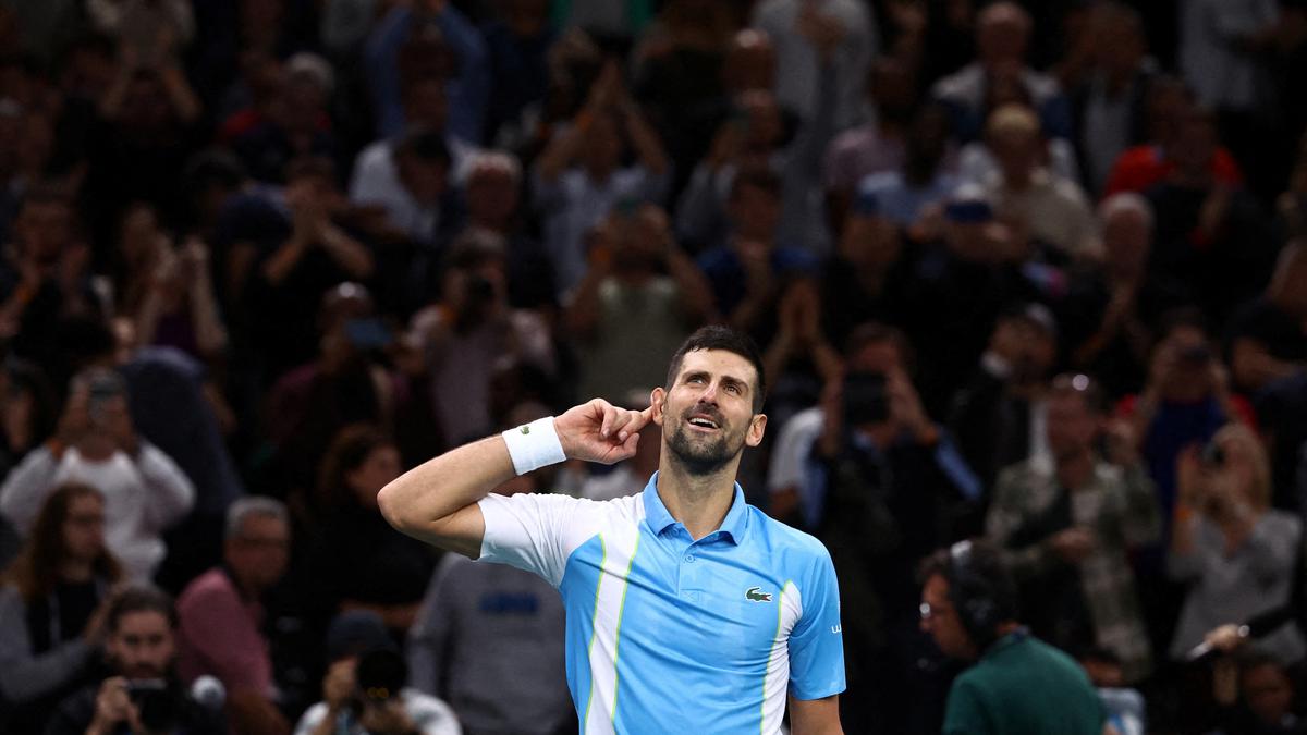 Paris Masters 2023 Djokovic beats Rublev to set up final with Dimitrov