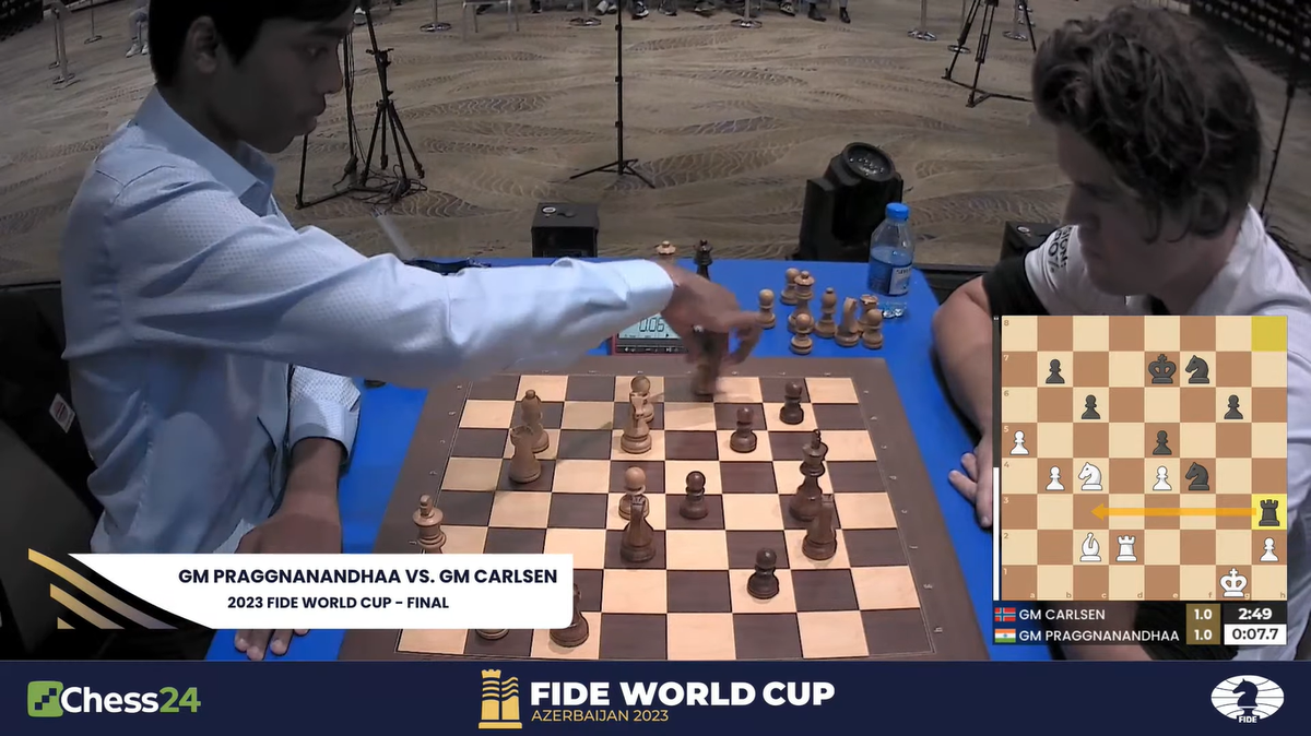 FIDE Chess World Cup 2023 final Game 2 WATCH LIVE: Praggnanandhaa and  Carlsen resume battle in final