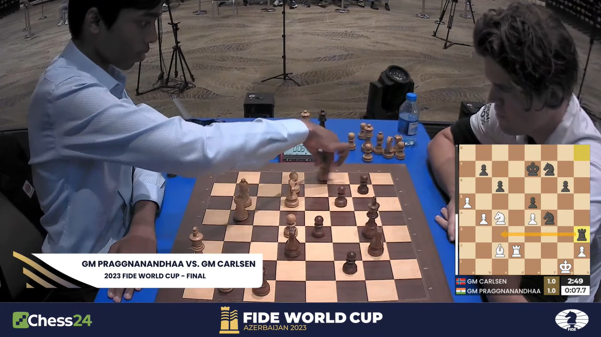 Praggnanandhaa vs Carlsen, Chess World Cup Final 2023 Highlights