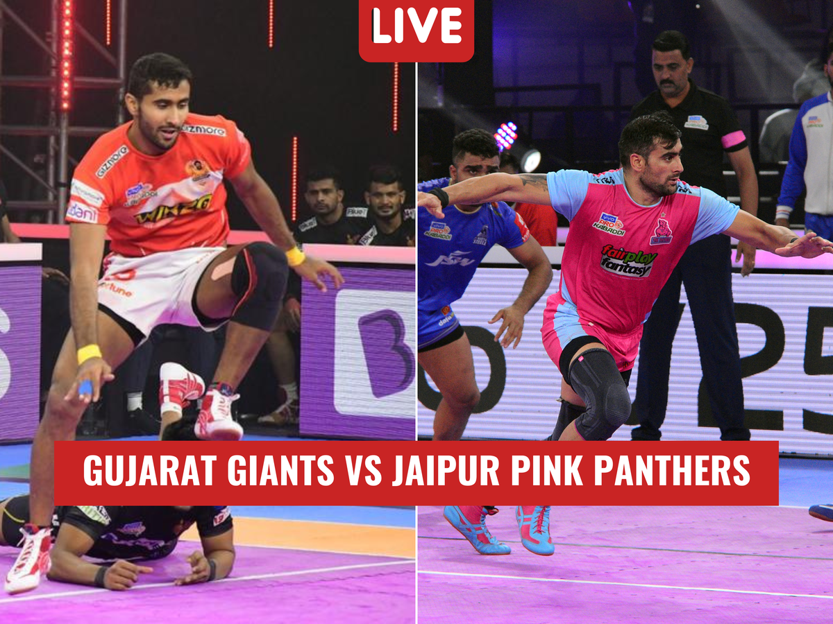 Pro Kabaddi 2022 Highlights: Jaipur Pink Panthers 25-18 Gujarat Giants -  Rahul, Bhavani & Arjun hand Jaipur third win in a row - Sportstar