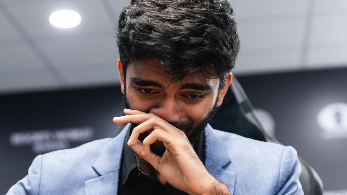 Watch: Gukesh’s emotional reaction on winning world chess championship