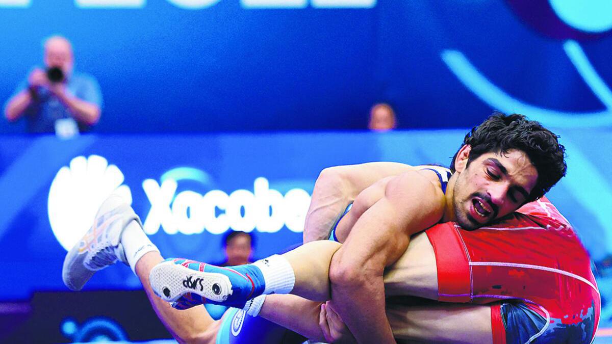 Aman Sehrawat, the next wrestling sensation from Chhatrasal Stadium