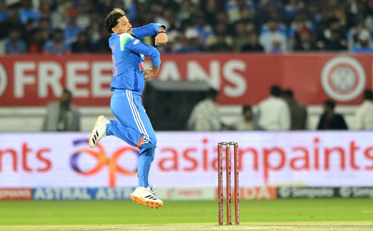 Kuldeep Yadav was particularly targeted by the New Zealand batters through the middle overs.