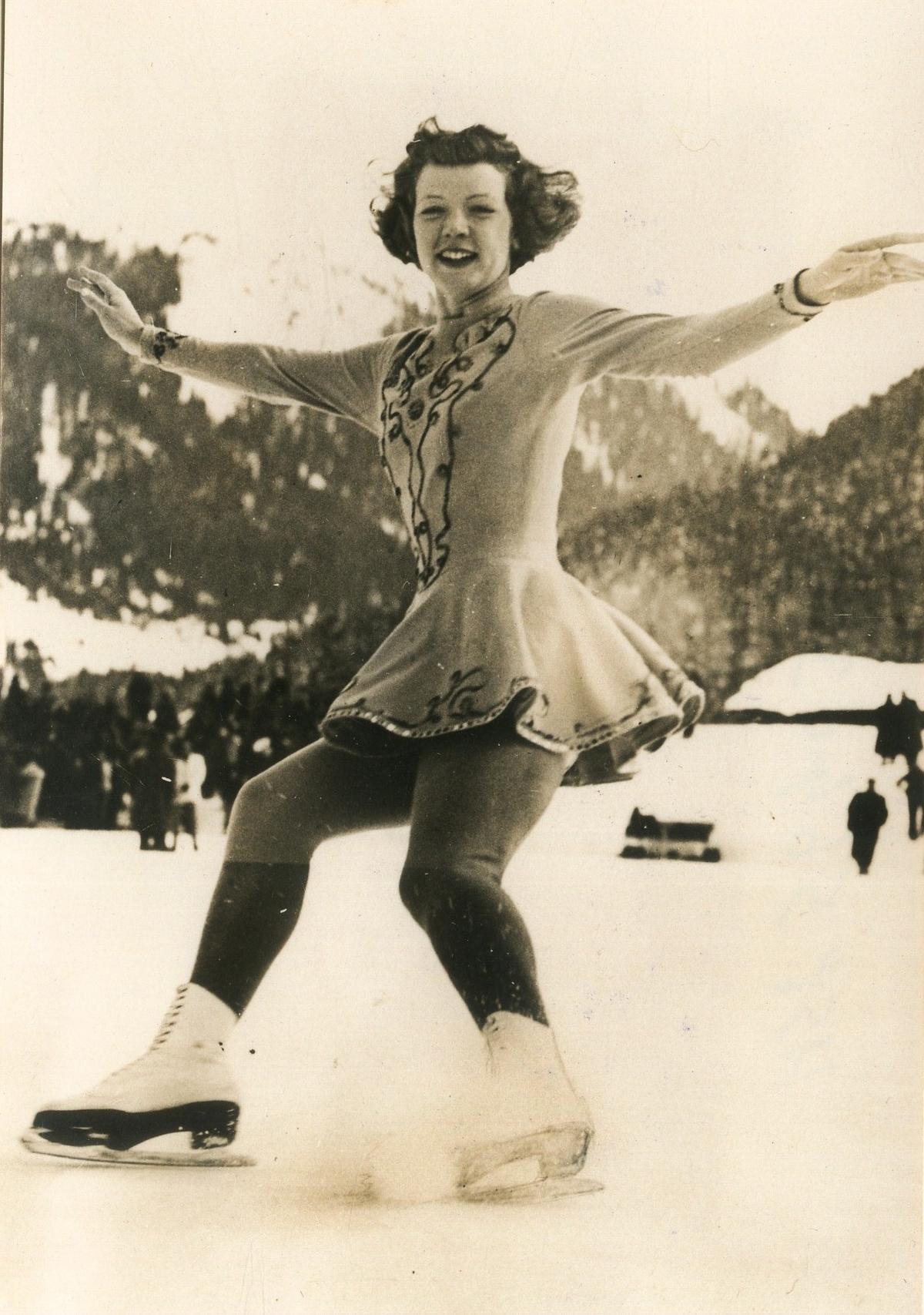 Tenley Albright of the USA, who won a figure skating Olympic silver in 1952, then followed it up with a gold in 1956.