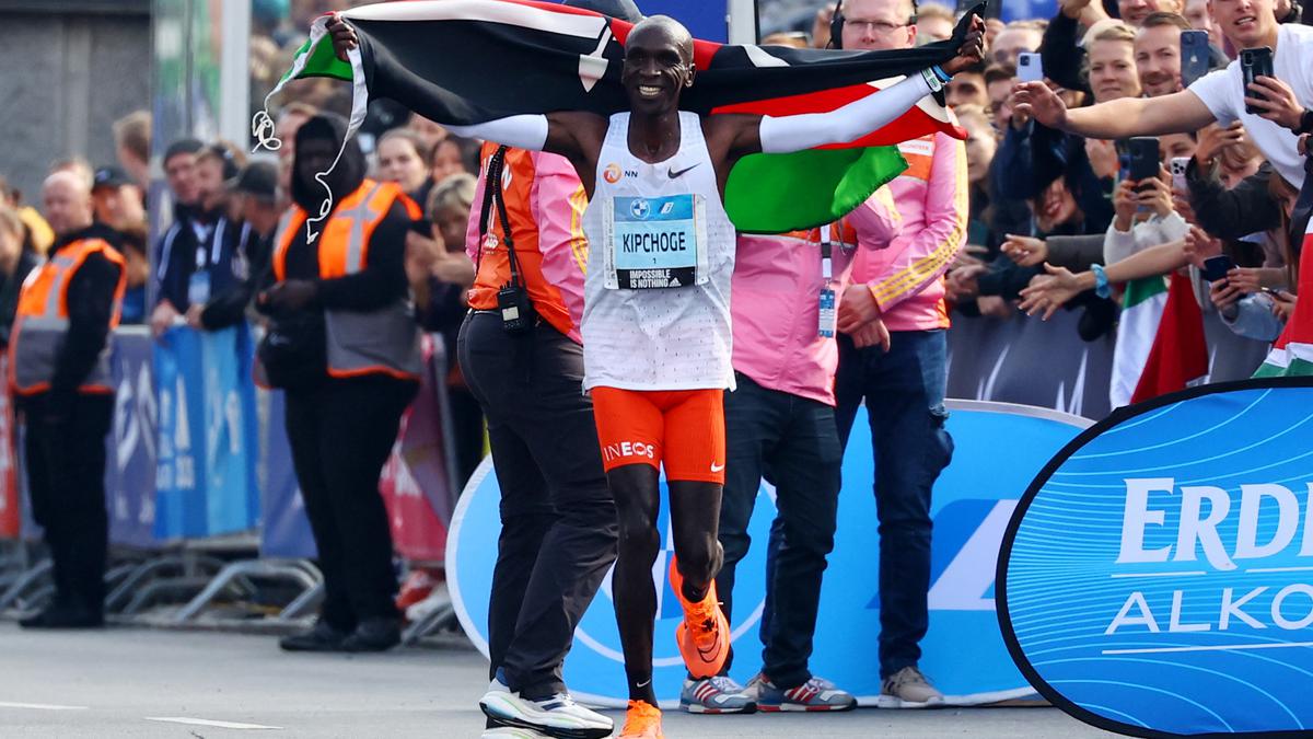 Kenya’s Kipchoge shatters marathon world record in Berlin