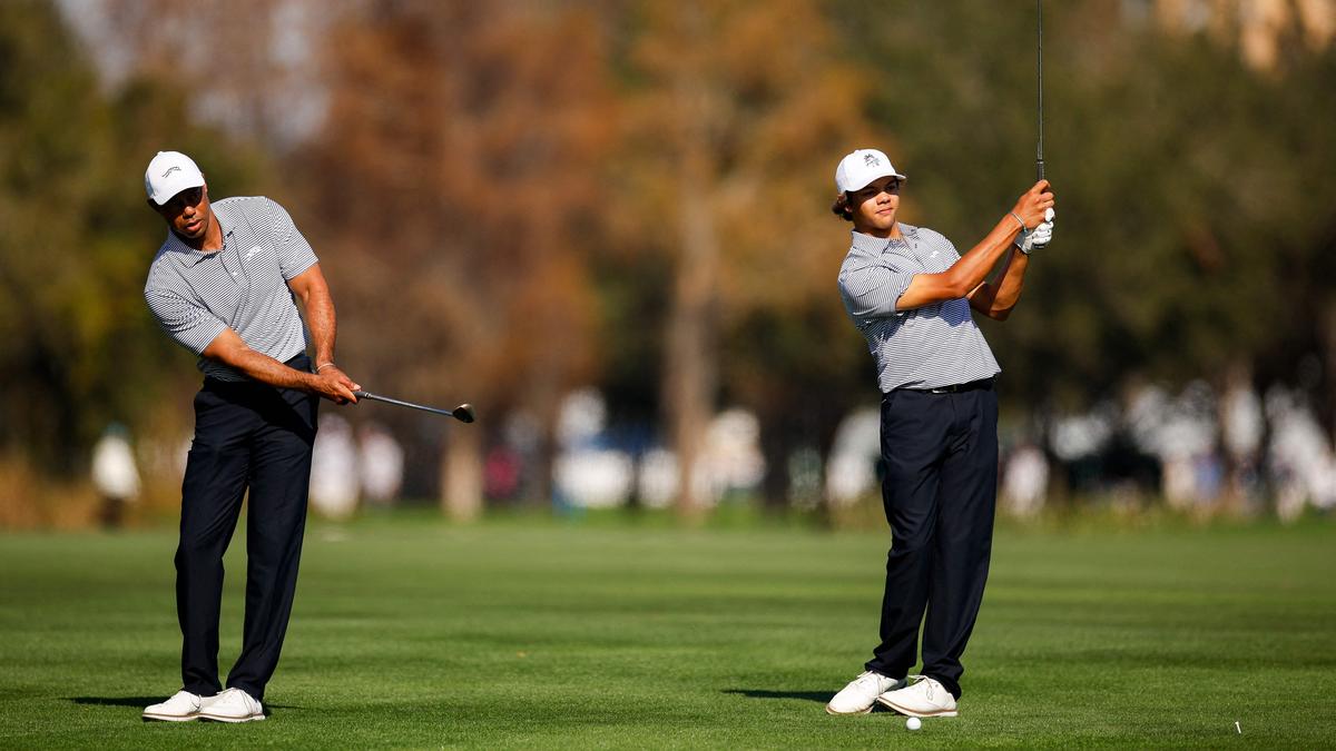 PNC Championship 2024: Tiger Woods and son Charlie share the lead in Orlando