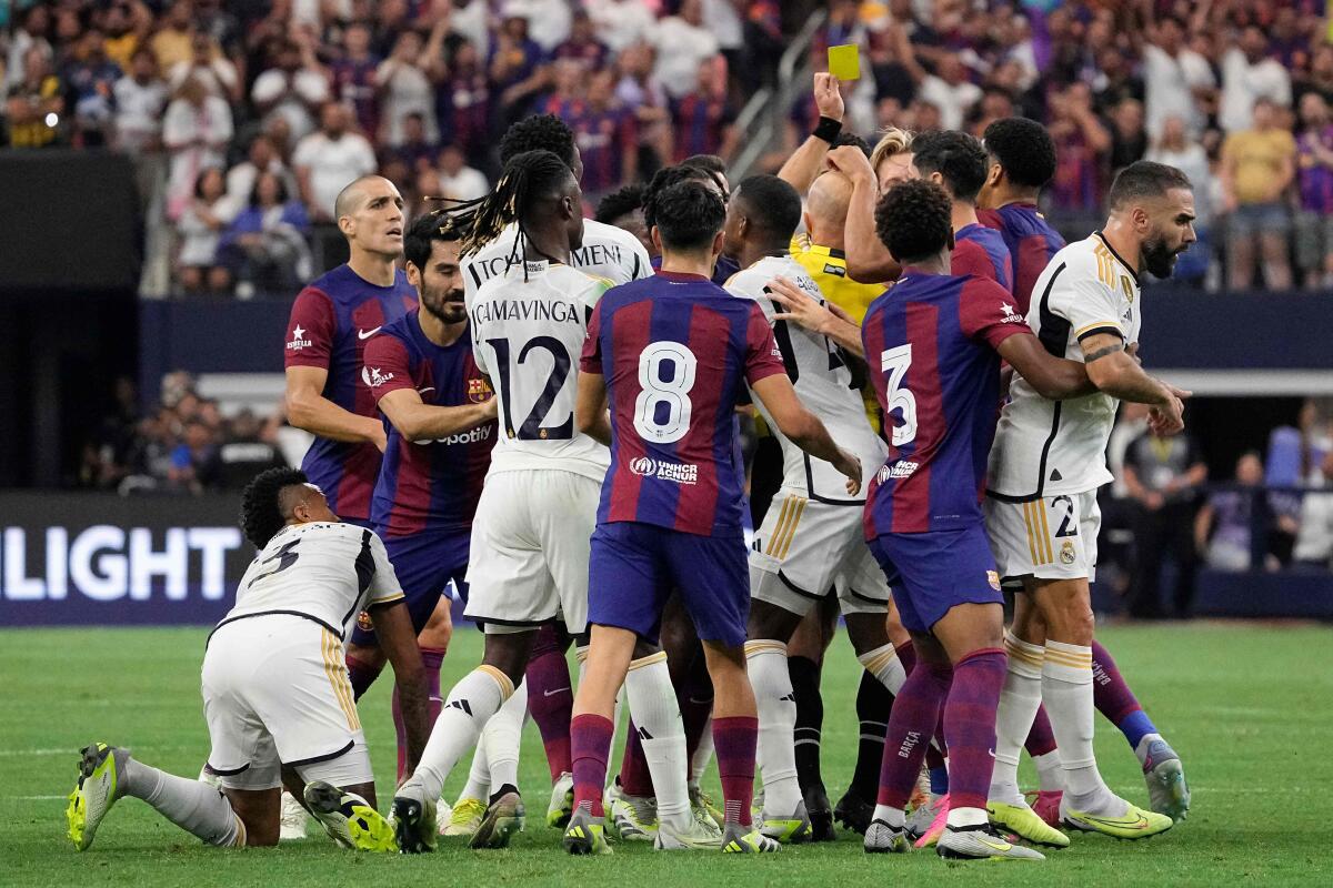 Barcelona vs Real Madrid score, result as Ousmane Dembele scores in 3-0 El  Clasico preseason friendly win USA