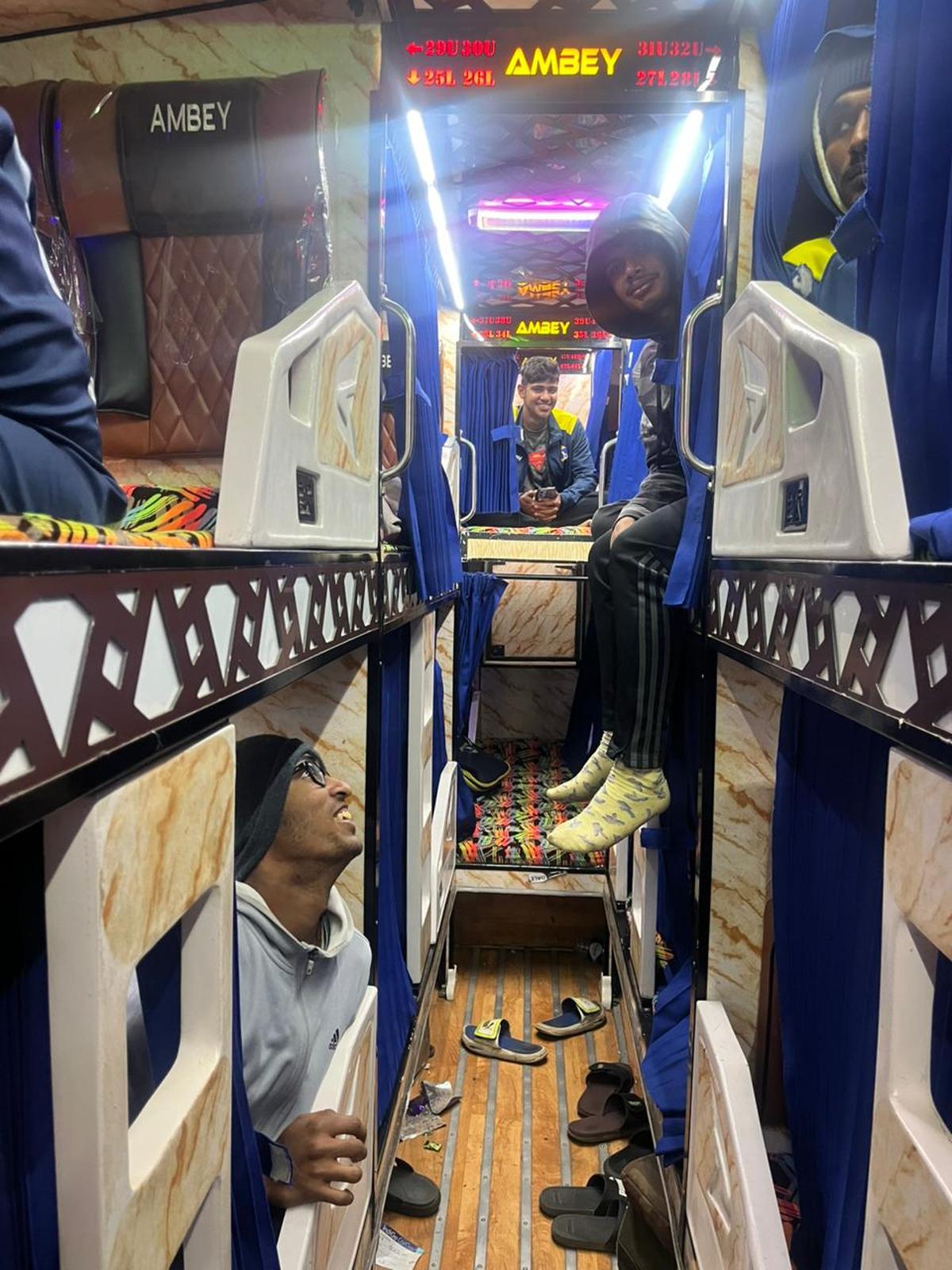 The Bengal team has been on the road for more than 11 hours and is still four hours away from its destination.