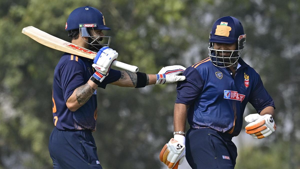 Vijay Hazare Trophy 2025-26: Kohli, Pant fifties lead Delhi to thrilling win over Gujarat