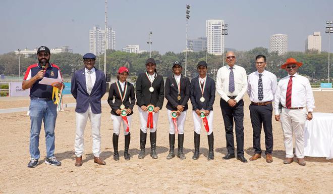 Team EIRC/ARC which won the Team Preliminary Dressage event.