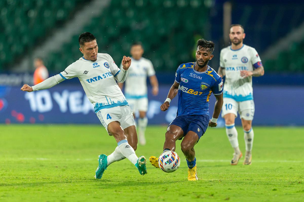 Where’s the love?: With Chennaiyin FC on the brink of playoff qualification, the home support for the team was underwhelming. 