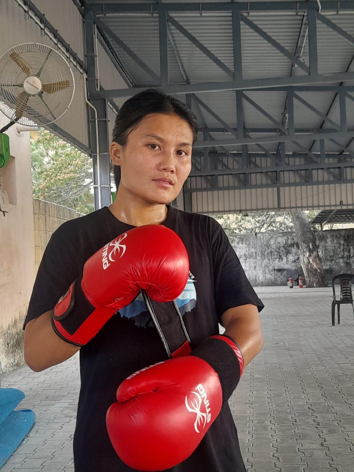 “When I was boxing, my dream was so big. I wanted to become an Olympic and world champion. That was my dream. But this war is going on, so everything is like...,” says Tingmilla Doungel.