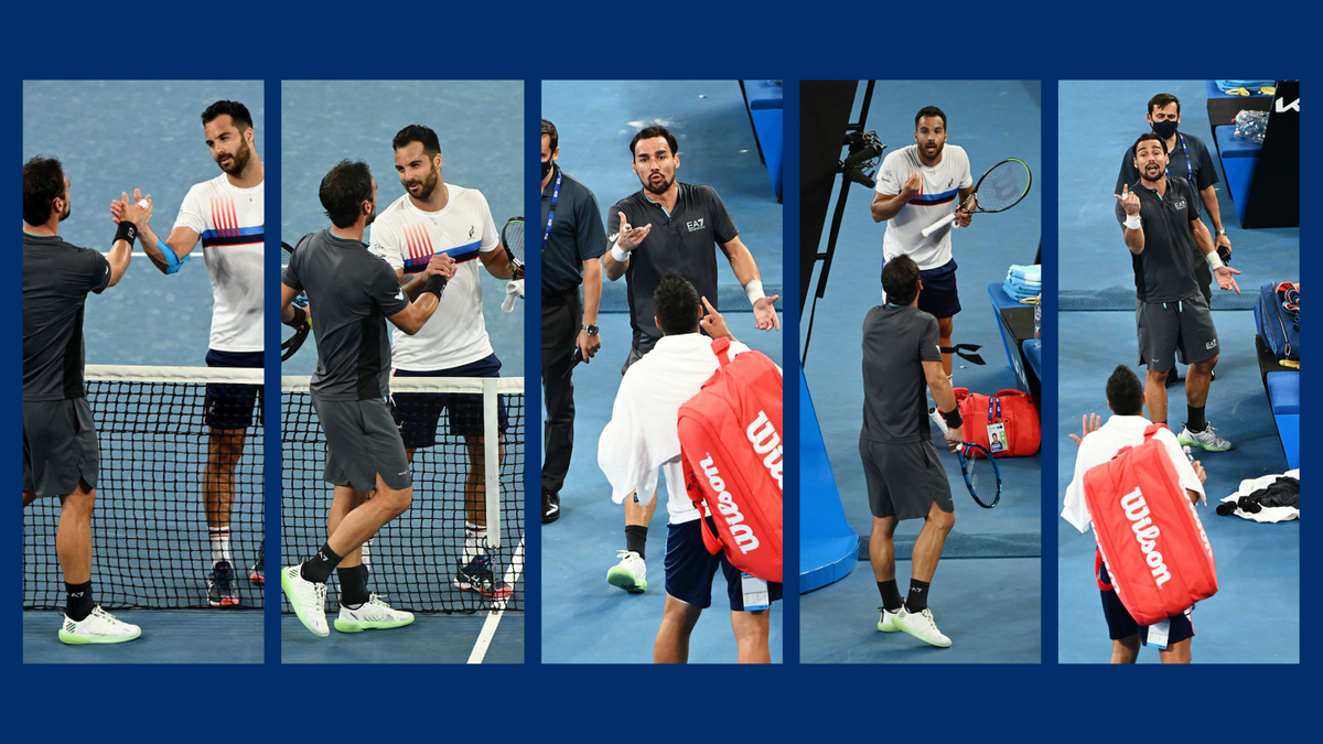 Australian Open Fognini and Caruso in heated argument after all