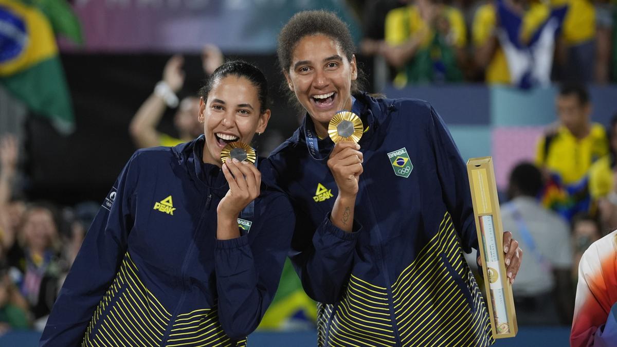 Paris Olympics 2024: Brazil beats Canada in thriller to win gold in women’s beach volleyball, Switzerland gets bronze