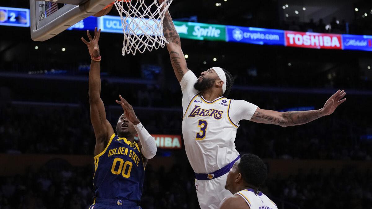 NBA: Lakers’ Anthony Davis suffers eye injury during first quarter against Warriors