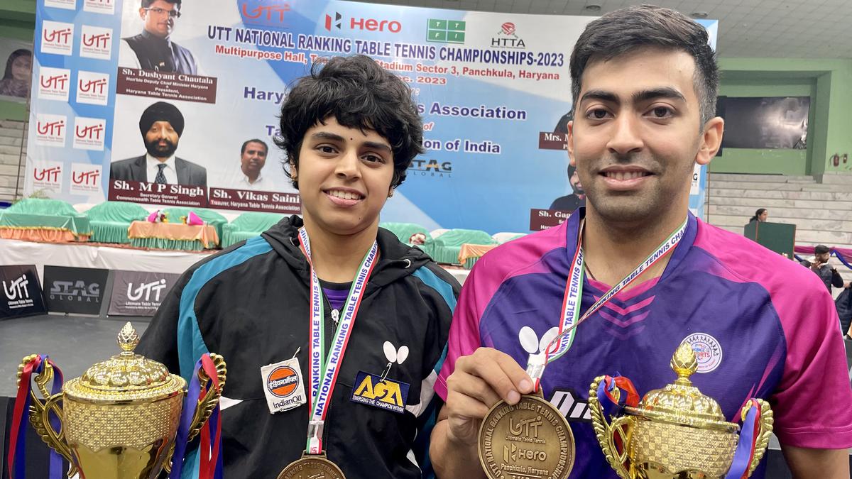 National ranking table tennis tournament: Harmeet, Archana clinch singles titles