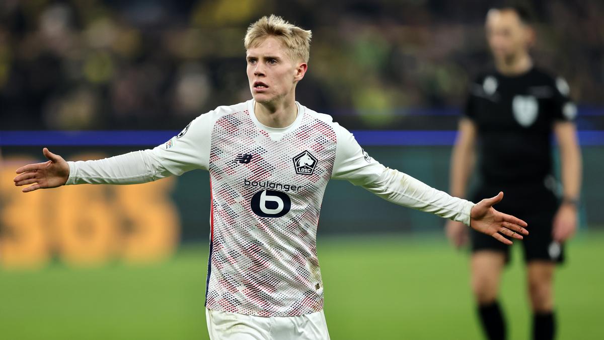 Champions League round of 16: Haraldsson’s late equaliser helps Lille hold Dortmund to 1-1 draw in first leg