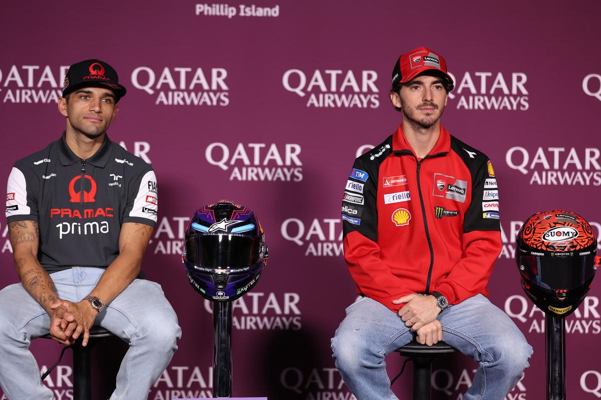 Neither Bagnaia (right) nor Martin (left) has won before in Australia.