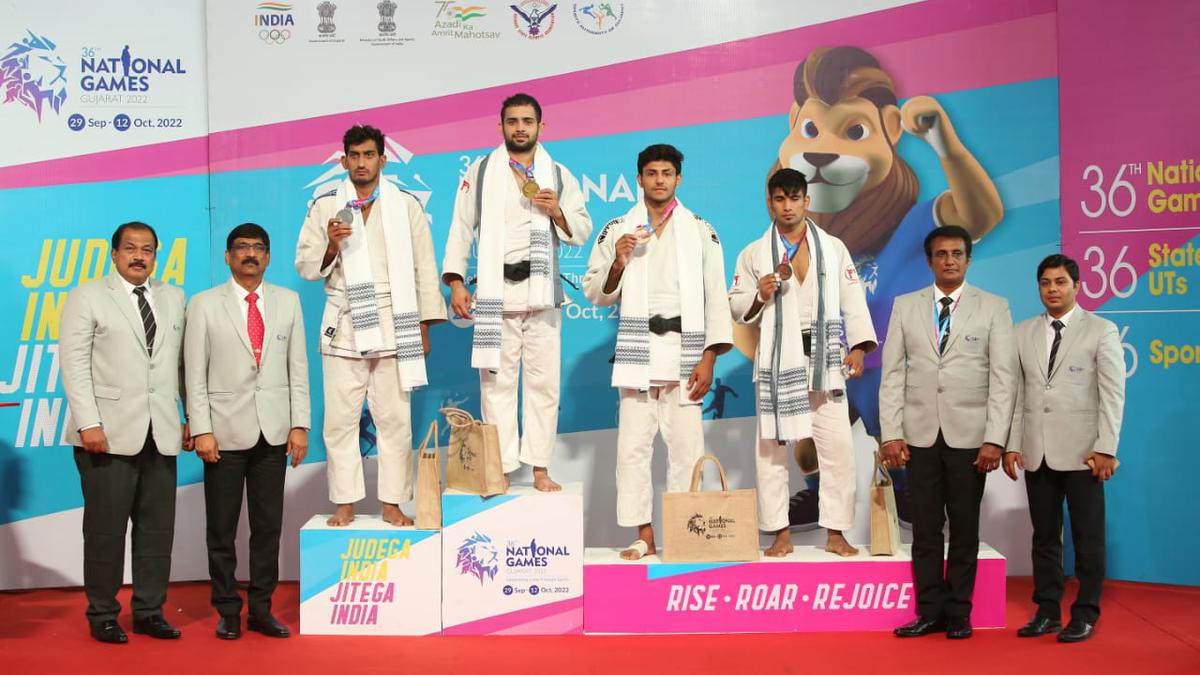 National Games, October 8 in pictures: Mohit Sehrawat clinches judo gold despite shoulder dislocation