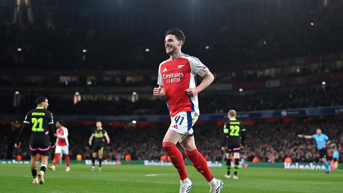 UEFA Champions League 2024-25: Arsenal beats PSV Eindhoven 9-3 on aggregate to book quarterfinal spot