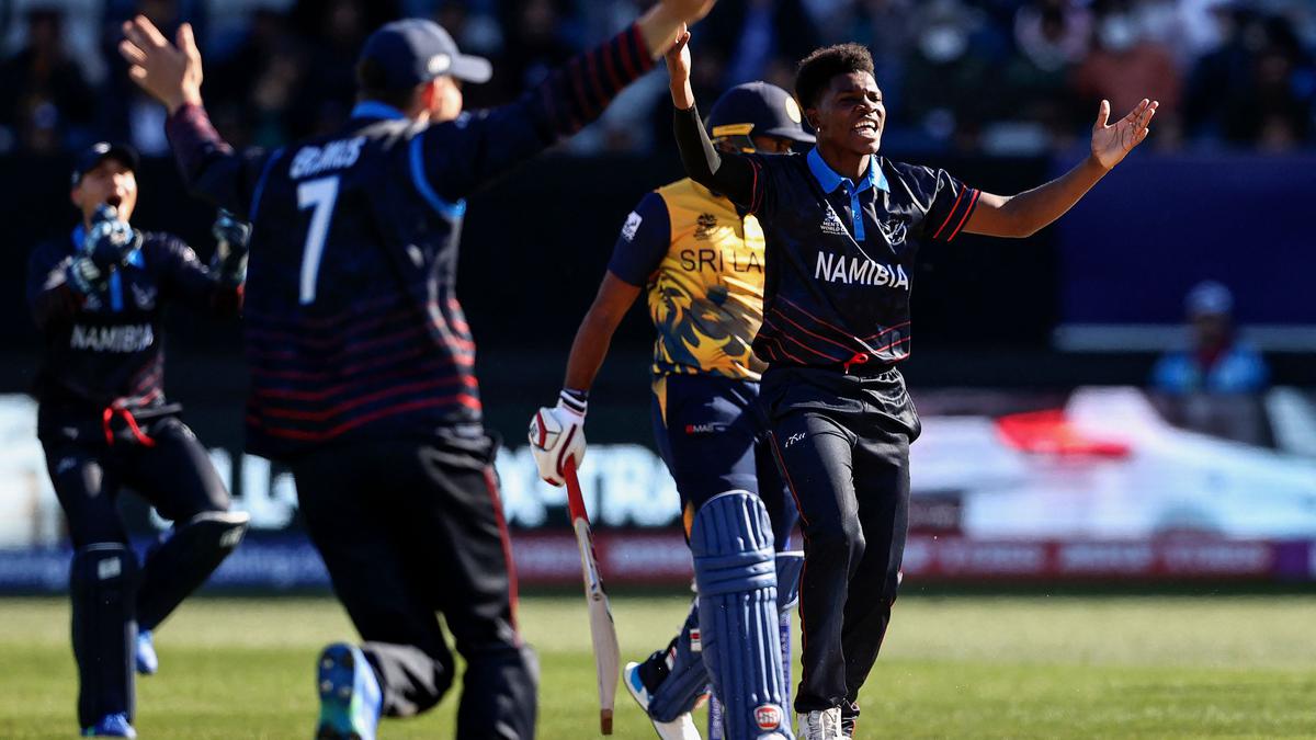 Namibia causes huge upset to beat Sri Lanka at T20 WCup