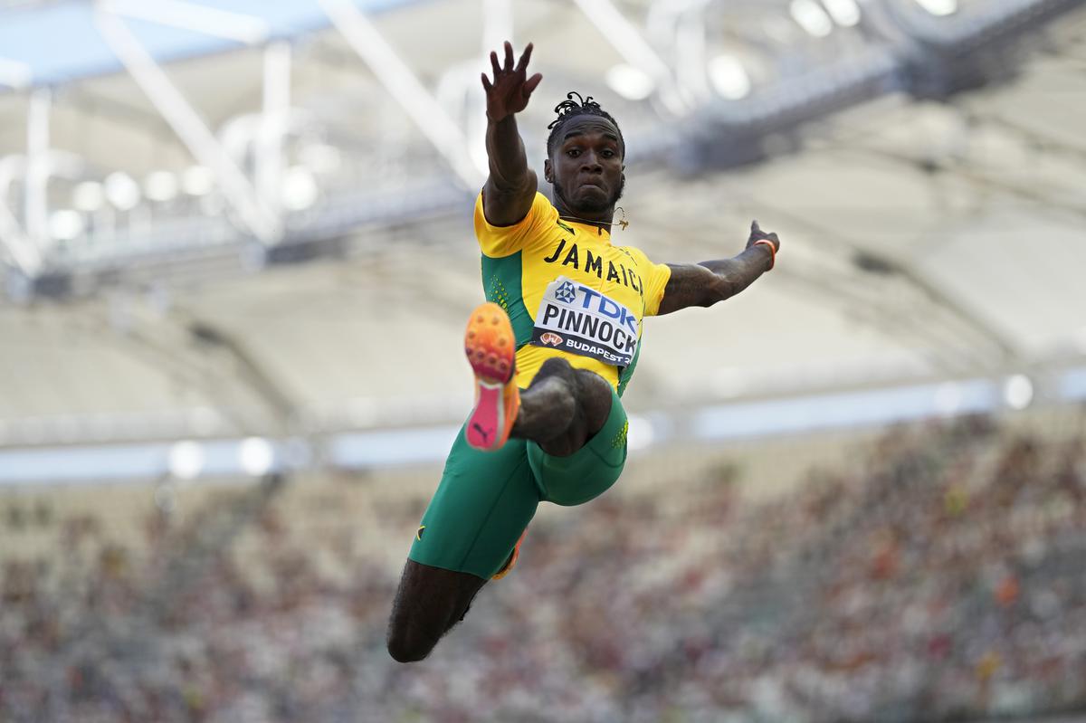 World Athletics Championships 2023: Pinnock flies to a world