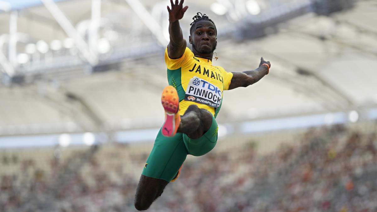 World Athletics Championships 2023: Pinnock flies to a world-leading distance in long jump qualifying