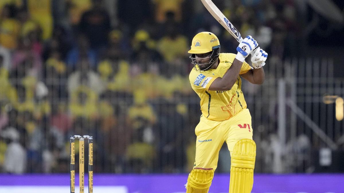 IPL 2026 — Sanju Samson hits first fifty for Chennai Super Kings