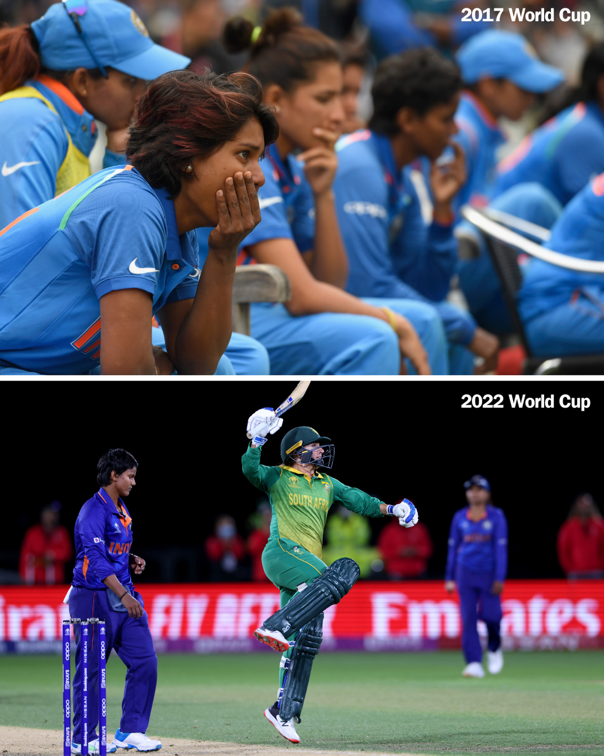 Deepti was part of heartbreaking campaigns in the 2017 and 2022 World Cups. India also squandered a chance to lift the T20 World Cup after a glorious run to the final in the 2020 edition. 