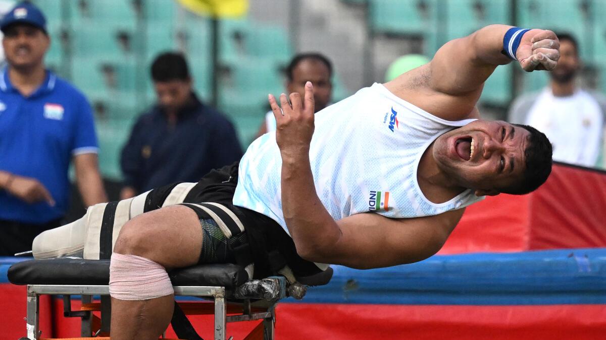 National Para Athletics Championships 2025: Soman Rana stuns Hokata Sema to take gold in F57 shot put