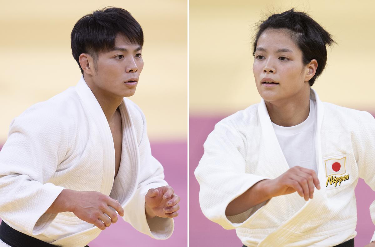 Hifumi Abe, left, and Uta Abe were among the nine athletes from Japan, who won gold medals in Judo.