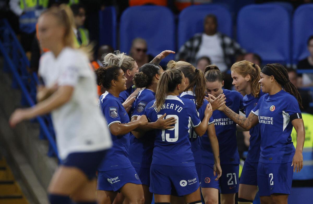 Chelsea 2-1 Tottenham: Lauren James stars and Mia Fishel scores on debut as  WSL champions earn opening day win, Football News